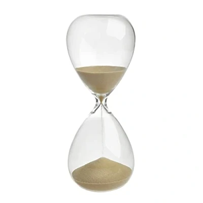 Image de TFA Dostmann Sablier 15 minutes, 18.6009.53.90, verre, sable doré, accessoire d&#039;intérieur, idée cadeau, minuterie, or