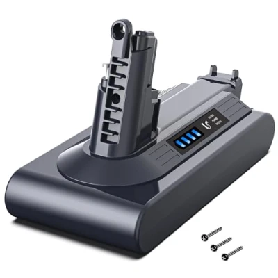 Image de Morpilot 6500mAh Batterie pour Dyson V10 SV12 Absolute Animal Motorhead Fluffy Extra Cyclone Aspirateur Balai sans Fil, Remplacer 969352 02