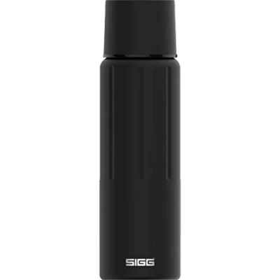 Image de SIGG Gourde Isotherme Thermo Flask Gemstone IBT Avec Tasse Étanche Et Légère Sans BPA Acier Inoxydable 18/8 0,5L / 0,75L 1,1L, Obsidian