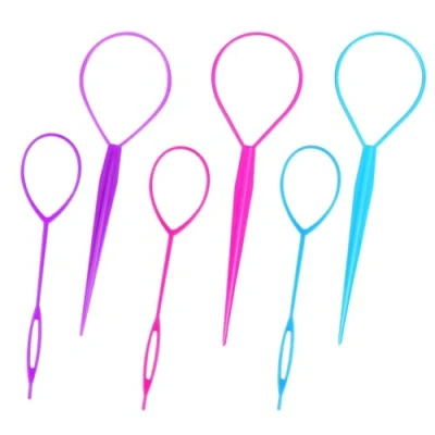 Image de Lot de 6 accessoires Coiffure, Outil Queue Cheveux coiffure Aides à la pour chignon, twist, torsadé, Femmes et Filles