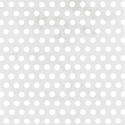 Image de Alberts 466961 Tôle perforée perforation de forme circulaire aluminium, anodisée, couleur argent 200 x 1000 0,8 mm