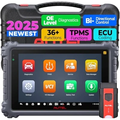 Image de Autel Scanner MaxiCOM MK906PRO TS: Nouvelle Version 2024 de MaxiSys MS906TS/MS906Pro TS, Fonctions TPMS, Tous Les Diagnostics systèmes, Codage ECU, 36+ Services, Bidirectionnel, FCA et SGW