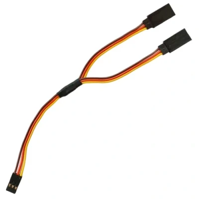 Image de 1 rallonge Servo Y Câble en d&#039;extension Répartiteur compatible avec JR Futaba Robbe Graupner Hitec, 15 cm, 22 AWG RC