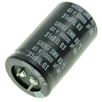 Image de Condensateur Elko radial 10000µF 63V électrolytique Snap In jusqu&#039;à 85C 10000uF Electrolytic Capacitor from United Chemi Con