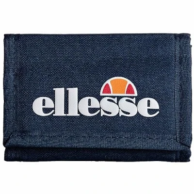 Image de Ellesse Portefeuille unisexe Clarino Wallet, avec logo, fermeture Velcro, compartiments intérieurs, bleu, Décontracté