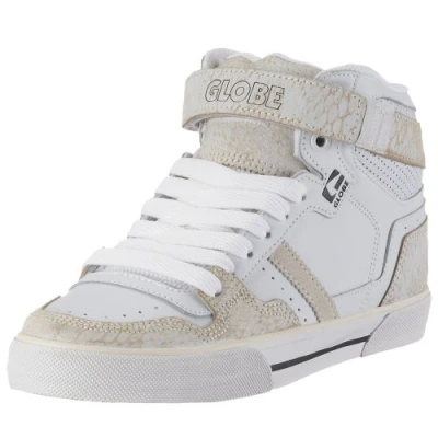 Image de Globe Superfly Vulcan Chaussures de Skateboard pour Homme, Blanc Serpent Blanc, 42 EU