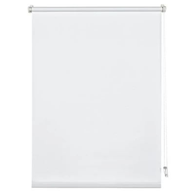Image de Deco Company Store Enrouleur à Coller ou Clipser pour Lumière du Jour Opaque Kit de Montage Inclus Uni Blanc 100 x 150 cm (LxH)