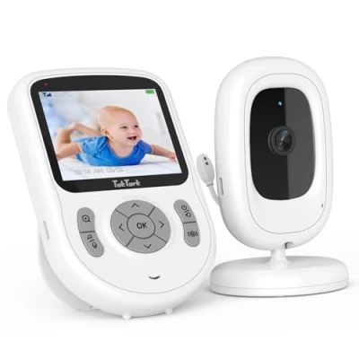 Image de TakTark Babyphone avec caméra, 2,8 pouces, vidéo 720p IPS, caméra sans Wi Fi, batterie 750 mAh, conversation bidirectionnelle, mode VOX, zoom numérique, vision nocturne, surveillance de la