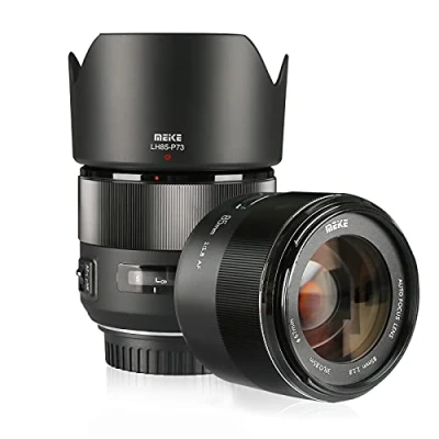Image de Meike 85mm f1.8 Large Aperture Full Frame Auto Focus Prime Telephoto Lens for EOS EF Mount Camera Compatible with APS C Bodies Such as 1D 5D3 5D4 6D 7D 70D 550D 80D