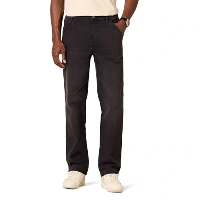 Image de Amazon Essentials Jean De Menuisier À Coupe Décontractée Homme, Noir Délavé, 32W / 34L