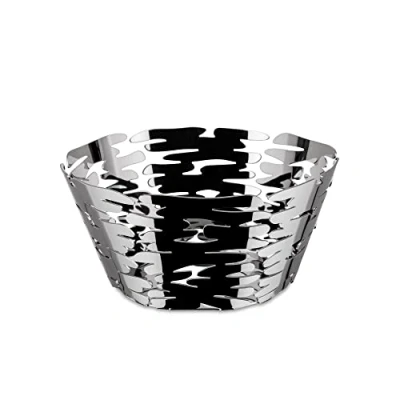 Image de Alessi Barket BM10/21 Centre de Table Design avec Décorations Ajourée, Acier Inox 18/10, 18 cm