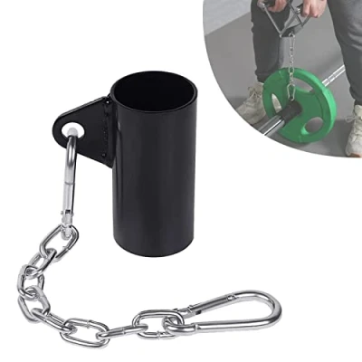 Image de DYK&amp;NX T Bar Row Platform Post Insert Landmine Attachment, Portable avec chaîne et Mousqueton for Exercise at Home and Gym