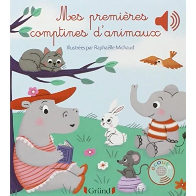Image de Mes premières comptines d&#039;animaux Livre sonore avec 6 puces Dès 1 an d’occasion Très bon