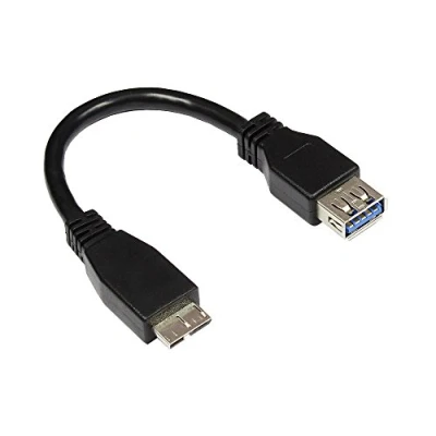 Image de Good Connections Adaptateur USB Micro de type B (M) pour (F) 3.0 OTG 10 cm noir