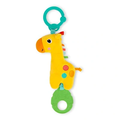 Image de Bright Starts, Peluche musical Girafe, pour poussettes et transat, jouet nomade, nettoyage facile, Dès la Naissance