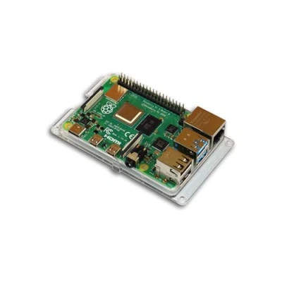 Image de SB Components Coque de protection pour Raspberry Pi 4B, 3B+, 3, 2 Transparente