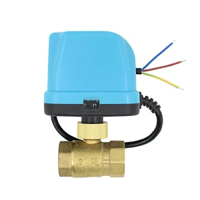 Image de DC 12v vanne motorisée 2 voies 1/2 3/4 1 1/4 pouce electrovanne eau electrique 12 volts (DN32 (1 1/4&quot;))