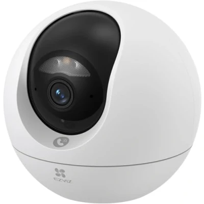 Image de EZVIZ C6c 8MP Caméra Surveillance WiFi Intérieure, 360 avec Détection Humaine AI, Suivi Intelligent, Audio Bidirectionnel, Vision Nocturne Couleur Lentille Starlight pour Bébé/Animaux