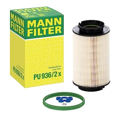Image de MANN FILTER PU 936/2 x Filtre à Carburant avec joint d&#039;étanchéite VOLKSWAGEN: Golf 5, Touran I, Phaeton, SEAT: Altea, Altea XL, Leon II 3/5 portes