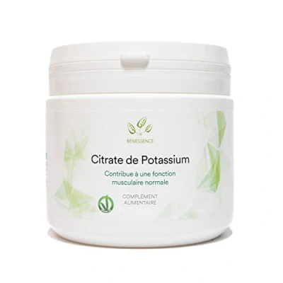 Image de Benessence Citrate Potassium en poudre soluble Intégrateur Alimentaire 250 jours d&#039;intégration 500 gr