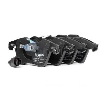 Image de BOSCH 0 986 494 107 Jeu de plaquettes frein Low Metallic avec palpeur d&#039;usure intégré tôle anti bruit, clip piston oscaro, mister auto