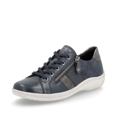 Image de Remonte Baskets basses D1E00 pour femme, semelle lâche, Bleu Combi 14., 39 EU