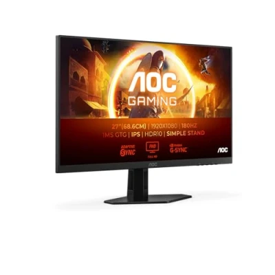 Image de AOC Gaming 27G4XED 27 Zoll FHD Monitor, 180 Hz, 1 ms, FreeSync Prem., G Sync comp., HDR10 (1920x1080, HDMI 2.0, DisplayPort 1.4) Schwarz