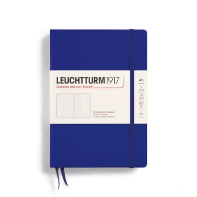 Image de LEUCHTTURM1917 369792 Carnet de notes Medium (A5), Couverture rigide, 251 pages numérotees, Ink, pointillé