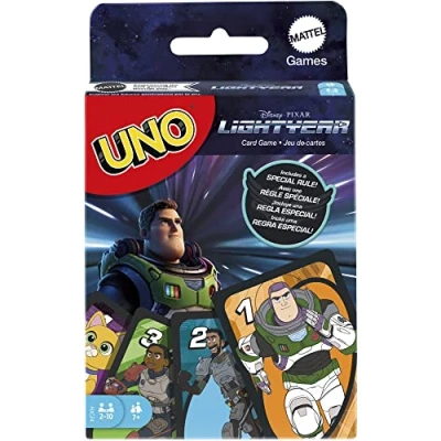 Image de Mattel Games Uno Buzz l&#039;Eclair, Jeu de société et Cartes, 2 à 10 Joueurs, dès 7 Ans, HJC24