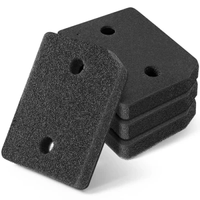 Image de Inwee 4 Filtres pour Miele T1 sèche linge 9164761, filtre de base linge, en éponge 207 x 157 30 mm, Accessoire à pompe chaleur