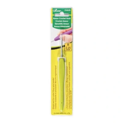 Image de clover 1040/B Amour Crochet Taille B1/2,25 mm, Autre, Multicolore, 3,27 x 6,44 22,32 cm