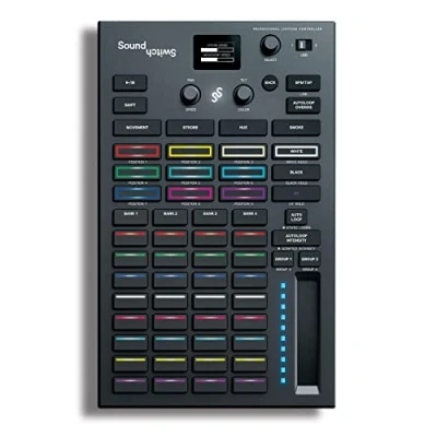 Image de SoundSwitch Control One Contrôleur de lumière DMX pour DJ, avec trois mois d&#039;accès au logiciel et prise en charge Phillips Hue black