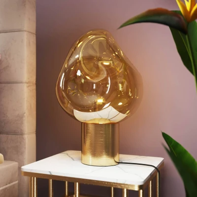 Image de Lampe Dough dorée Kare Design