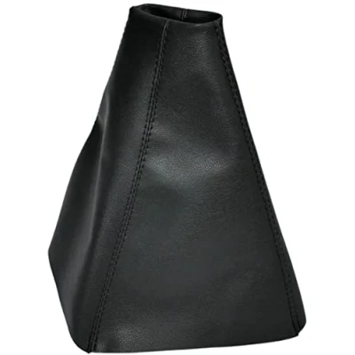 Image de AERZETIX C57839 Soufflet de levier vitesse compatible avec Land Rover Range 2 1994 à 2002 couleur: noir en cuir synthétique