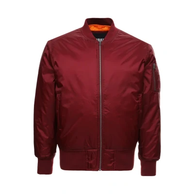 Image de Urban Classics Basic Jacket Blouson Bomber, Homme, Taille: Small, Burgundy