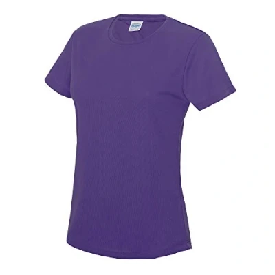 Image de T shirt de sport uni Just Cool, pour femme Violet X Large