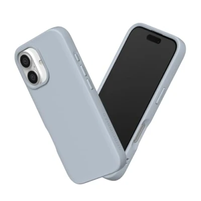 Image de RhinoShield Coque Compatible avec [iPhone 16 Plus] SolidSuit Fine Technologie d&#039;absorption des Chocs et Finition Premium Mate Gris Argent
