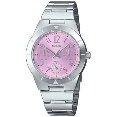 Image de Montre CASIO LTP 2069D 4A3VEF Acier inoxydable Résistante à l&#039;eau 5 bar Cadran bleu