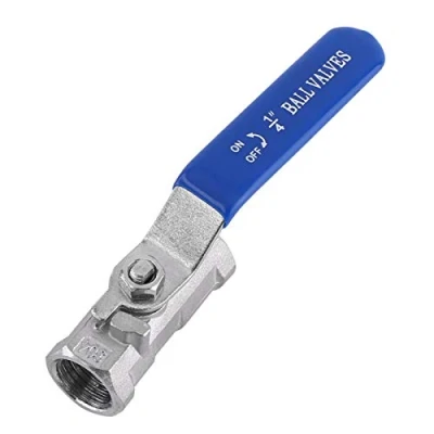 Image de 1Pc Acier Inoxydable SS304 Vanne à Bille de Tuyau Port Réduit Femelle Fileté BSP 6 Tailles Passage Intégral 1/4 &quot;, 3/8&quot;, 3/4 1&quot;, 1 1/2&quot; (Optionnel)(1/4&quot;)