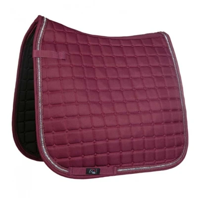 Image de HKM Tapis de Selle Hayley Dressage Bordeaux Poney