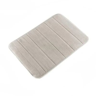 Image de InnovaGoods® Tapis de Bain en Mousse à mémoire Forme Puffeet, Offre Une Sensation Confort et Bien être Maximal, Design Compact léger, idéal pour la Salle Bain.