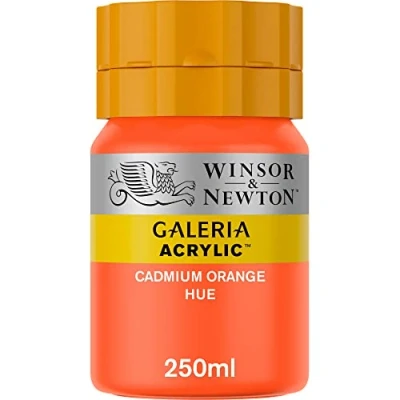 Image de Winsor &amp; Newton Acrylique Galeria 250ml Nuance Jaune De Cadmium Orange Série 1