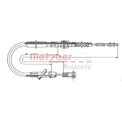 Image de METZGER 18.601 Câble d&#039;Embrayage COFLE SUZUKI: SJ 413
