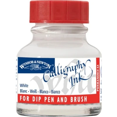 Image de Winsor &amp; Newton Encre de Calligraphie Flacon 30ml 702 Blanc Série 1