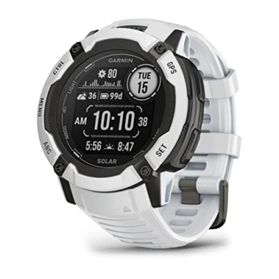 Image de Garmin Instinct 2X, Solar Montre GPS Robuste et connectée Whitestone Boîtier 50 mm