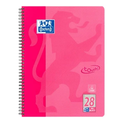 Image de OXFORD 400086496 Carnet de notes au format A4 80 feuilles à carreaux avec double marge Rose
