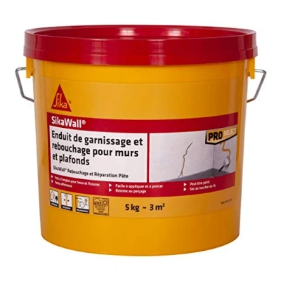 Image de SIKA Enduit murs et plafonds, Colmat, Blanc, 5 kg