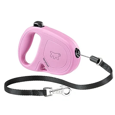 Image de Ferplast Laisse Chien Enrouleur Flippy One, pour Petits Chiens jusqu&#039;à 12 Kg. Cordon Extensible Max 4,5 m. Bouton Unique verrouiller et déverrouiller, Lilas