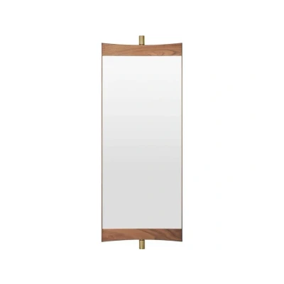 Image de GUBI Miroir Vanity 1 Noyer laiton