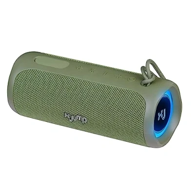 Image de X JUMP XJ 100 Boîtier Bluetooth Portable Amplifié 40 W, Haute Performance avec Fonction TWS, AUX in, Microphone intégré, Haut Parleur résistant à l&#039;eau étanche IP67, Vert